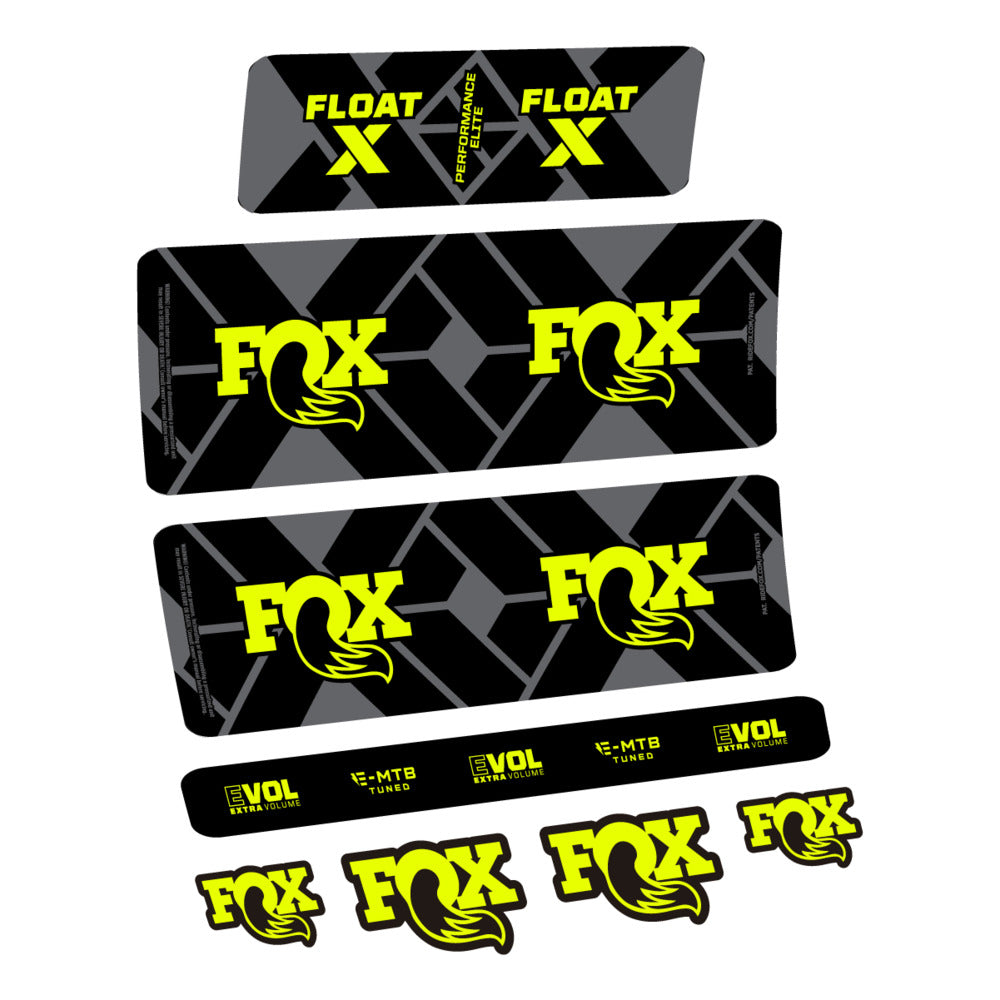 Decal Fox Float X Performance Elite E-MTB 2027, Rear Shox, bike sticker vinyl