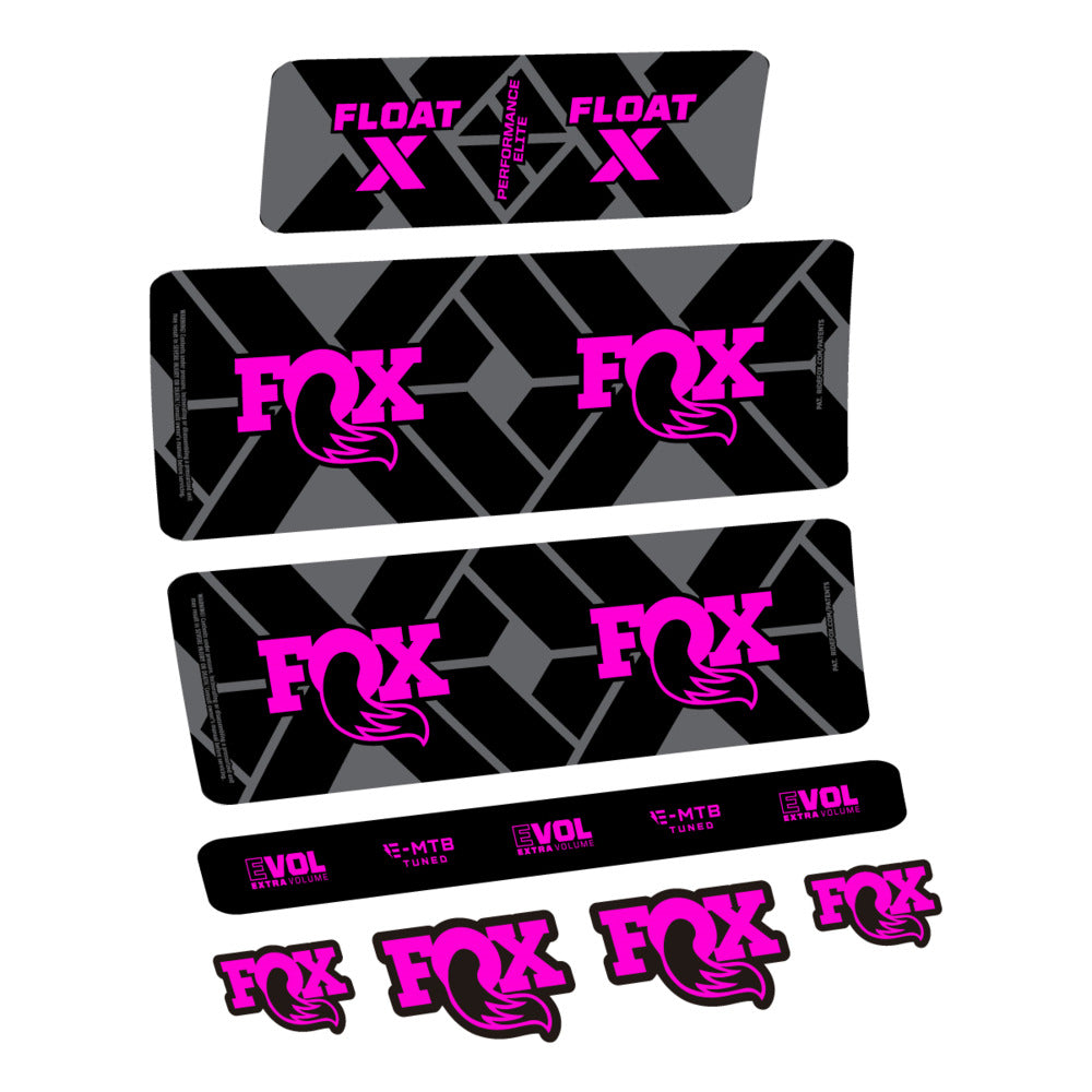 Decal Fox Float X Performance Elite E-MTB 2027, Rear Shox, bike sticker vinyl