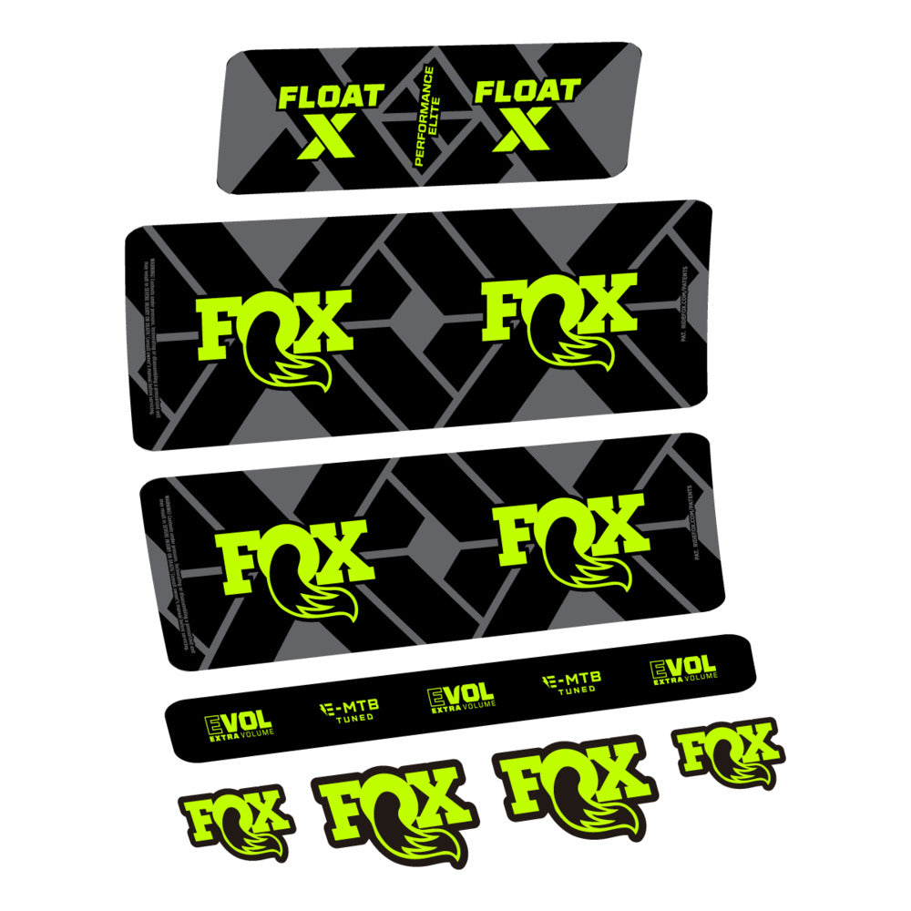 Decal Fox Float X Performance Elite E-MTB 2027, Rear Shox, bike sticker vinyl