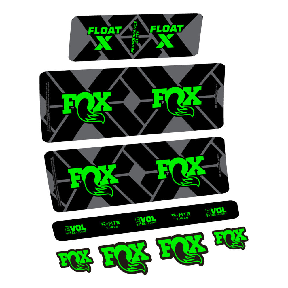 Decal Fox Float X Performance Elite E-MTB 2027, Rear Shox, bike sticker vinyl