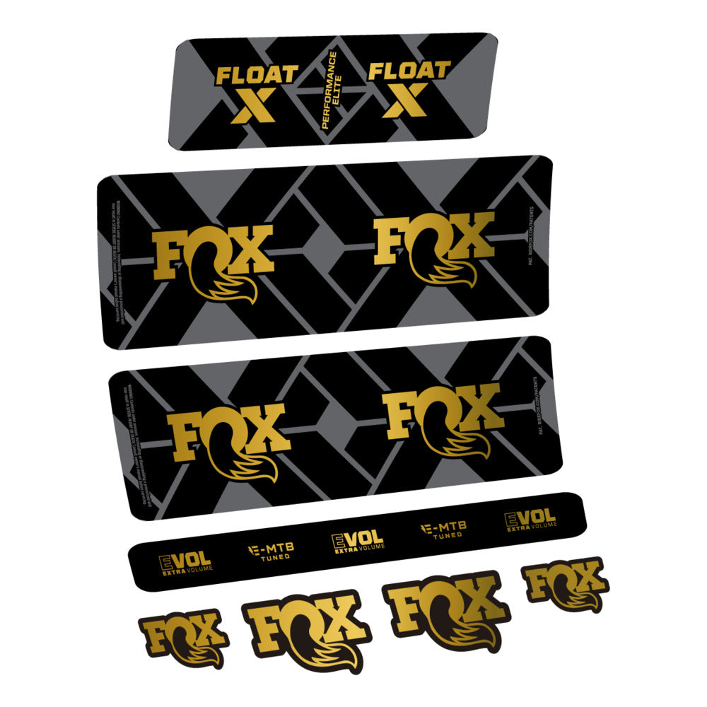 Decal Fox Float X Performance Elite E-MTB 2027, Rear Shox, bike sticker vinyl