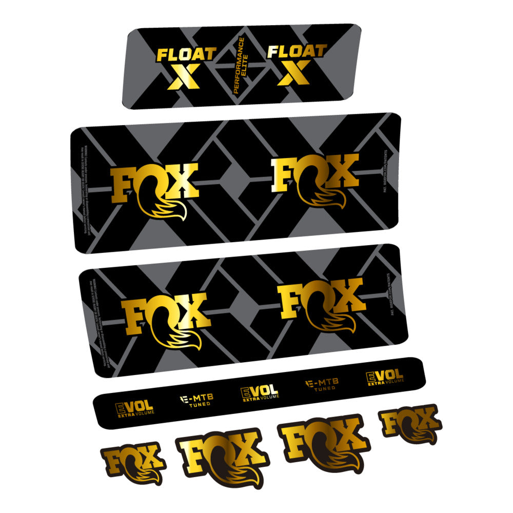 Decal Fox Float X Performance Elite E-MTB 2027, Rear Shox, bike sticker vinyl