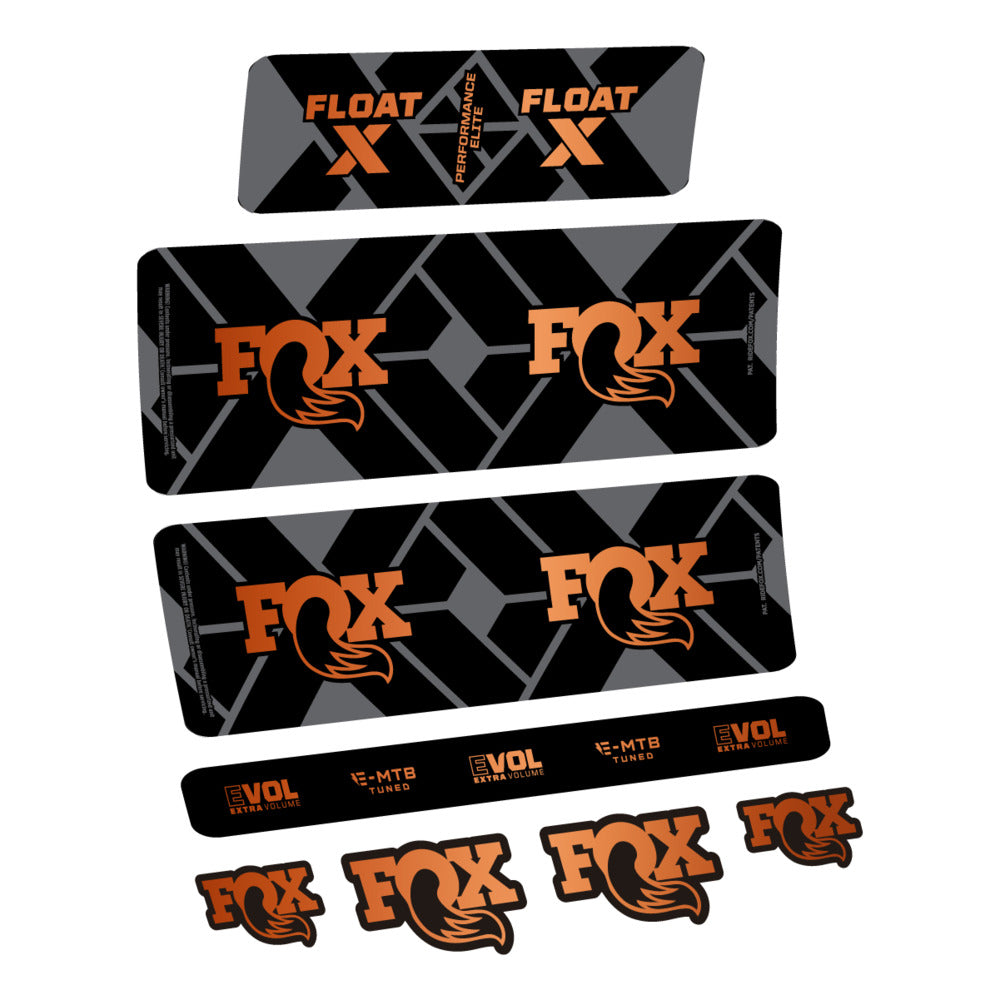 Decal Fox Float X Performance Elite E-MTB 2027, Rear Shox, bike sticker vinyl