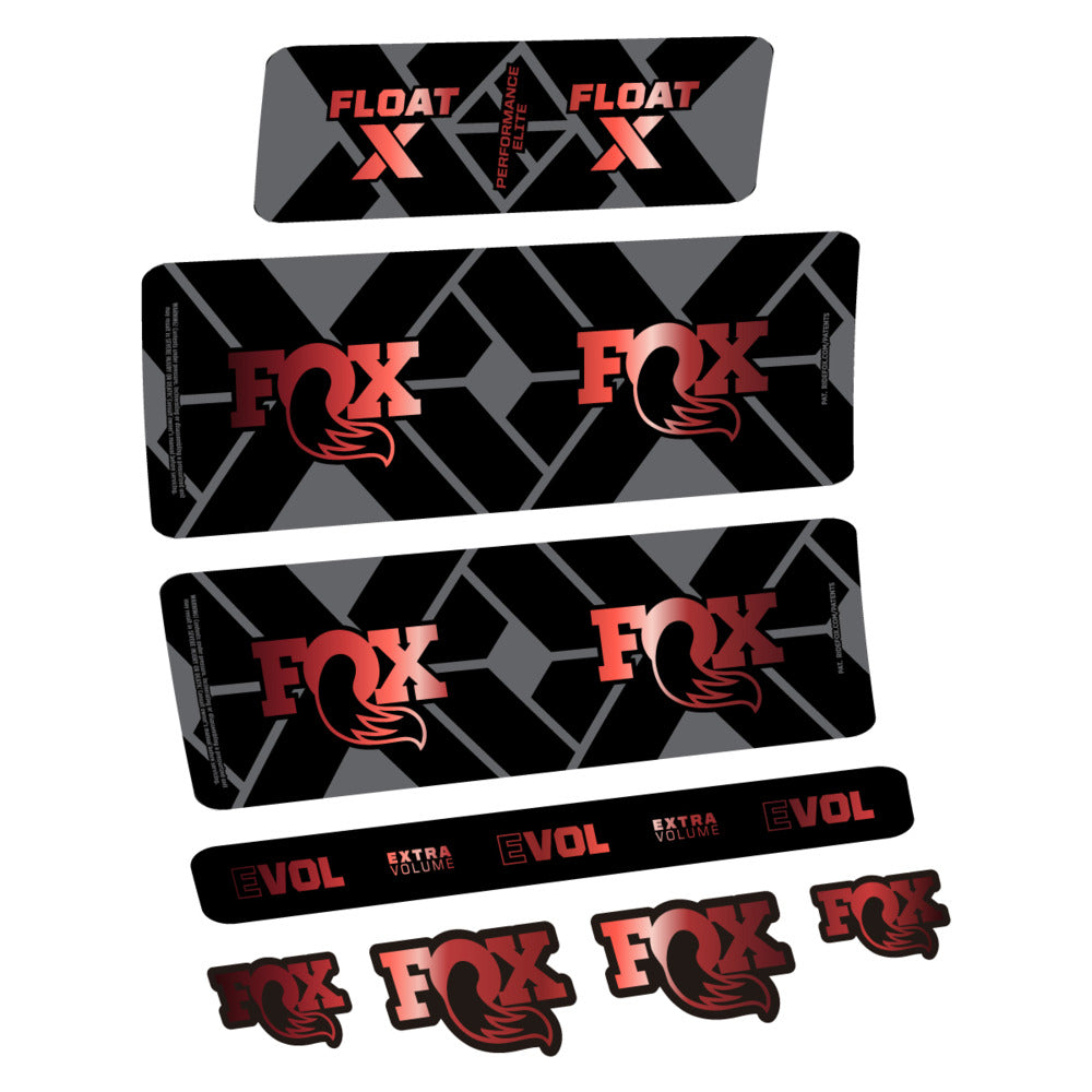 Decal Fox Float X Performance Elite 2027, Rear Shox, bike sticker vinyl