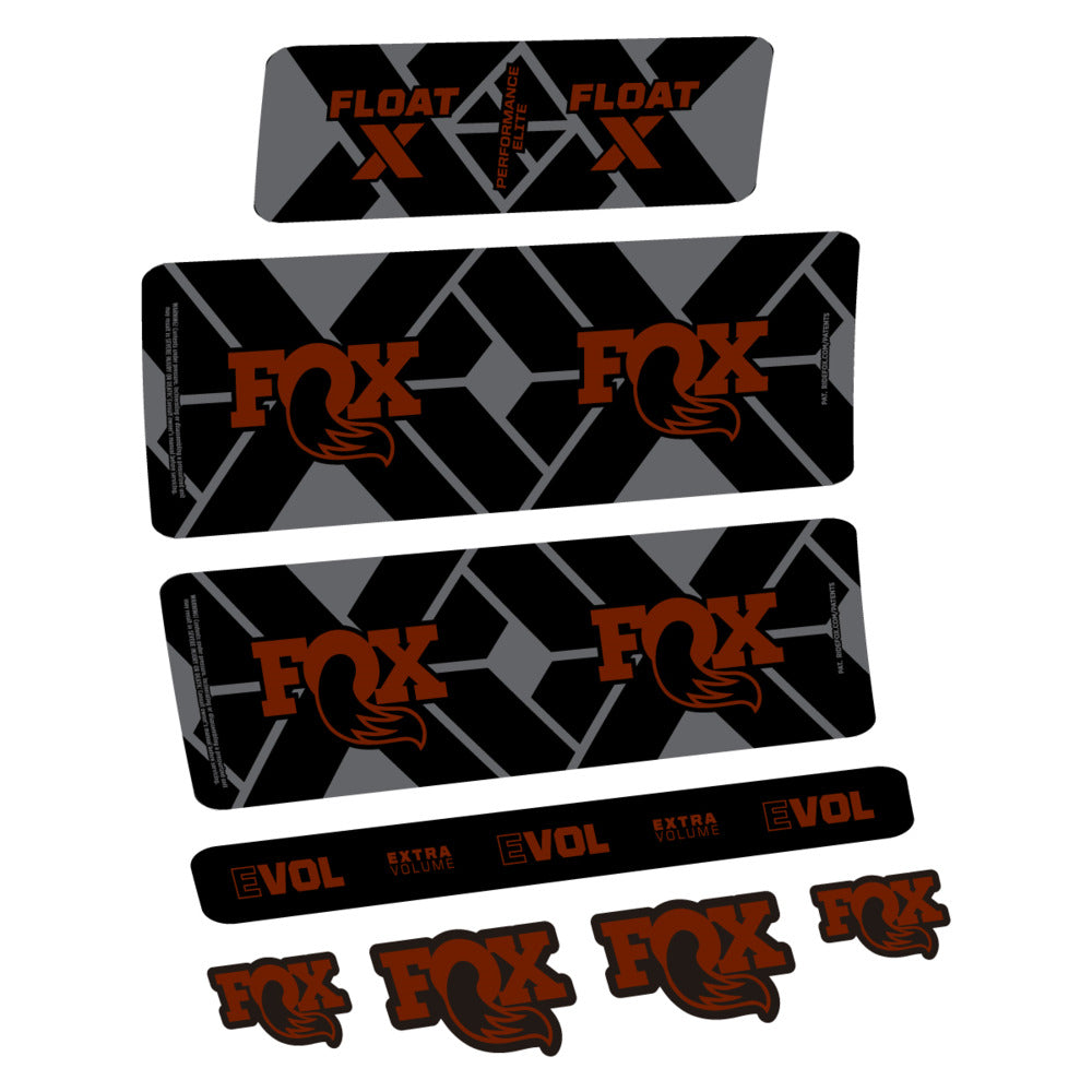 Decal Fox Float X Performance Elite 2027, Rear Shox, bike sticker vinyl
