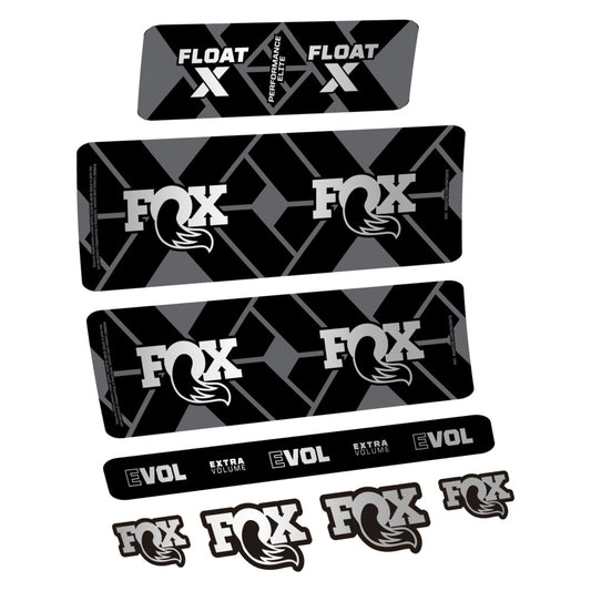 Light Silver decal for Fox Float X Performance Elite 2027 rear shock – bike sticker vinyl