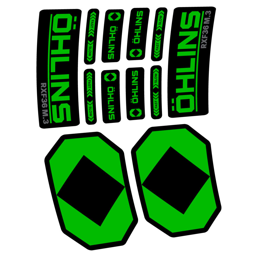 Decal Öhlins RXF 36 M.3 2027, Fork 29" 36mm, bike sticker vinyl
