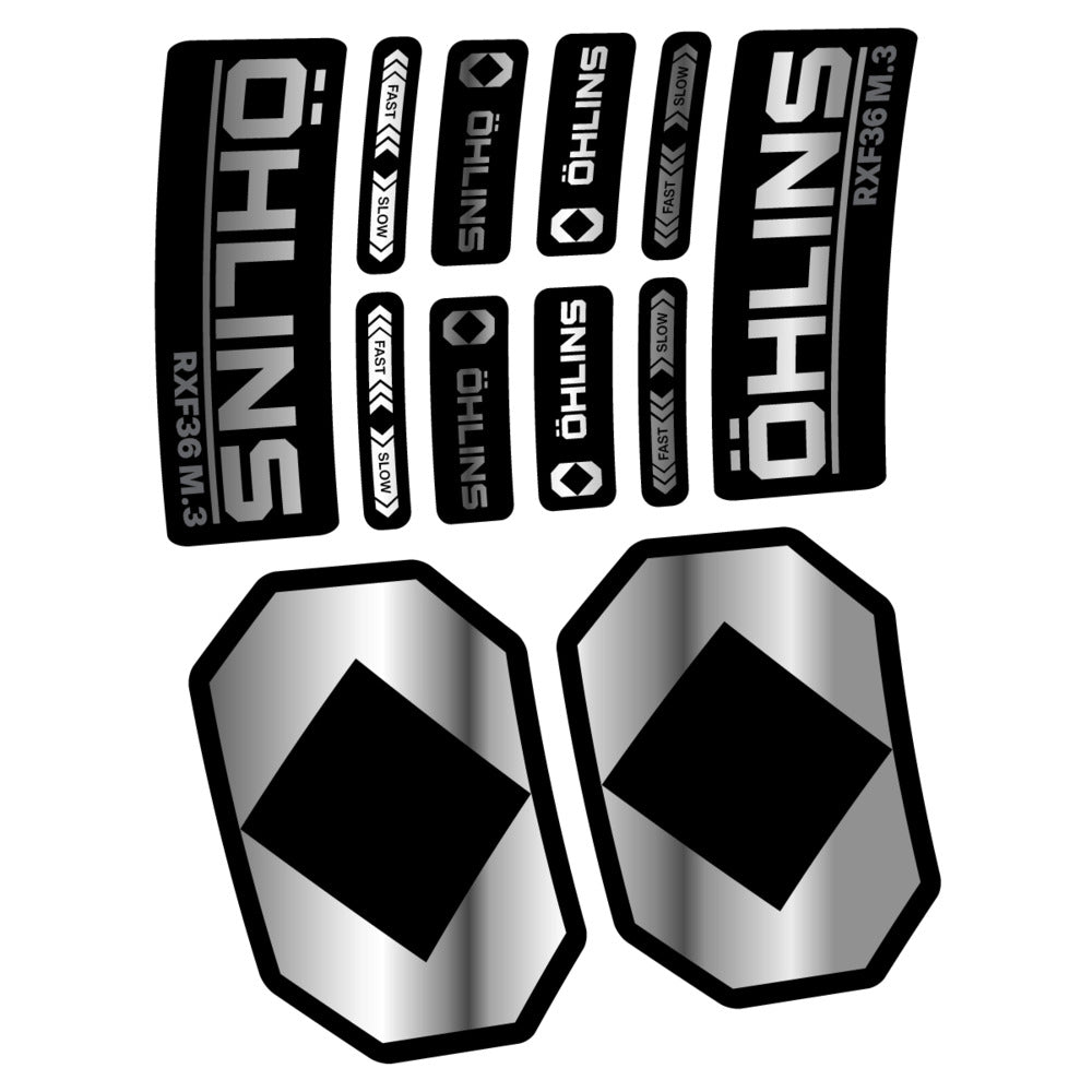 Decal Öhlins RXF 36 M.3 2027, Fork 29" 36mm, bike sticker vinyl