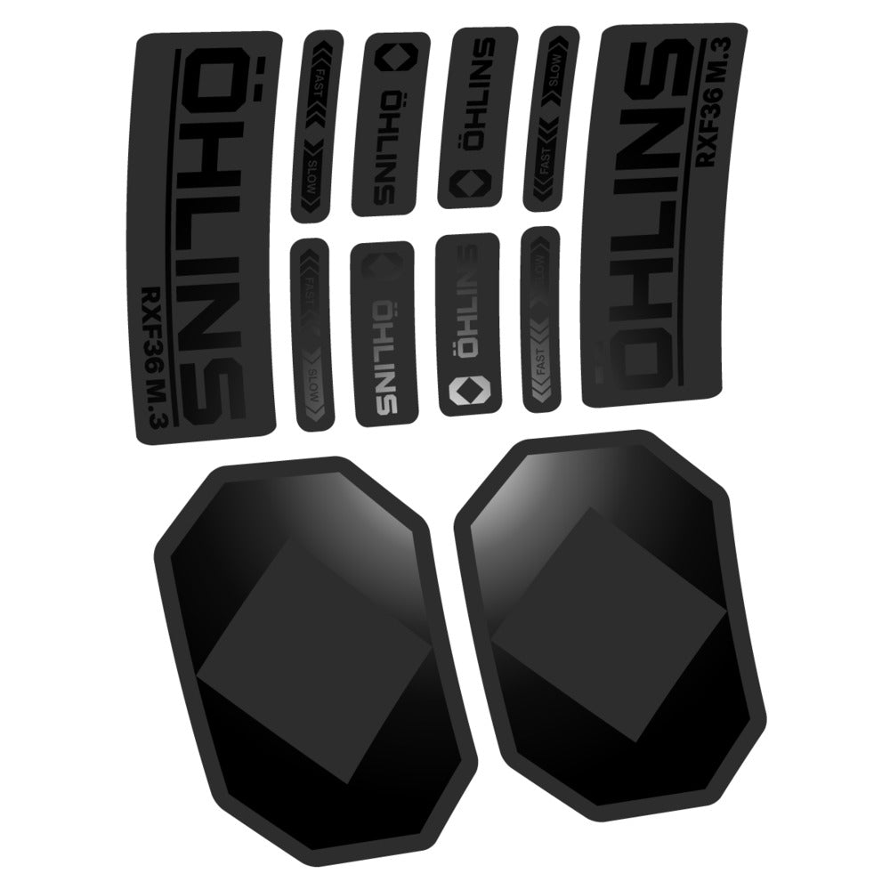 Decal Öhlins RXF 36 M.3 2027, Fork 29" 36mm, bike sticker vinyl