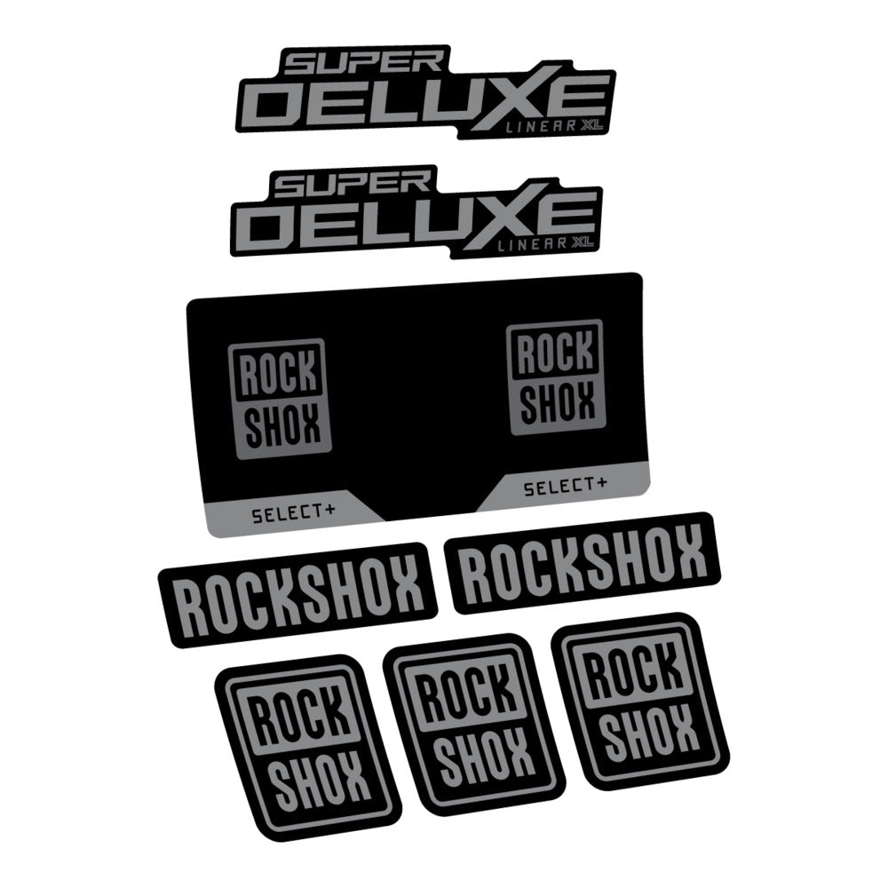 Decal RockShox Super Deluxe Select 2027 v2, Rear Shox, bike sticker vinyl