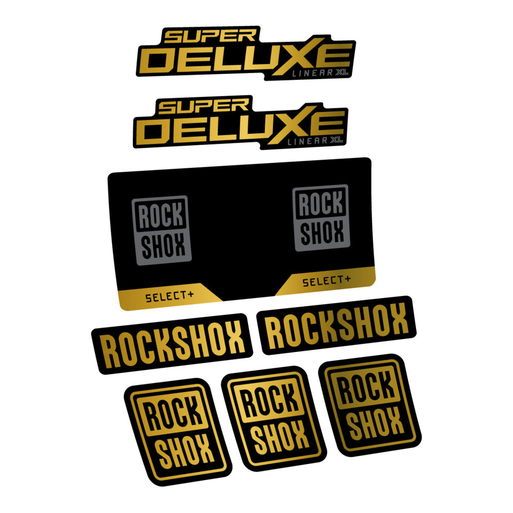 Decal RockShox Super Deluxe Select 2027 v2, Rear Shox, bike sticker vinyl