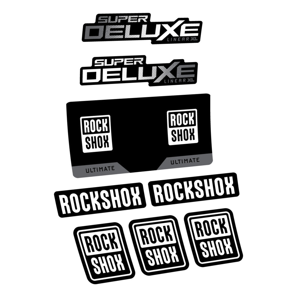 Decal RockShox Super Deluxe Ultimate 2027, Rear Shox, bike sticker vinyl