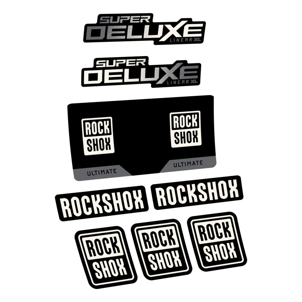 Decal RockShox Super Deluxe Ultimate 2027, Rear Shox, bike sticker vinyl