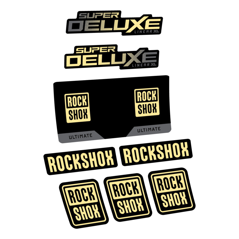Decal RockShox Super Deluxe Ultimate 2027, Rear Shox, bike sticker vinyl