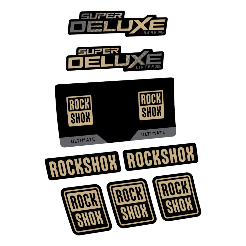 Decal RockShox Super Deluxe Ultimate 2027, Rear Shox, bike sticker vinyl