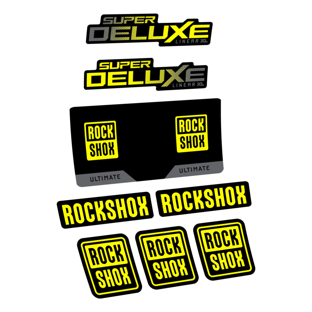 Decal RockShox Super Deluxe Ultimate 2027, Rear Shox, bike sticker vinyl