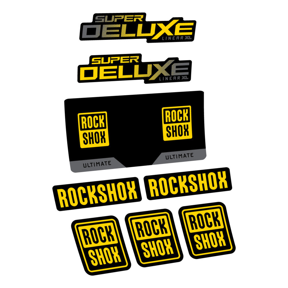 Decal RockShox Super Deluxe Ultimate 2027, Rear Shox, bike sticker vinyl