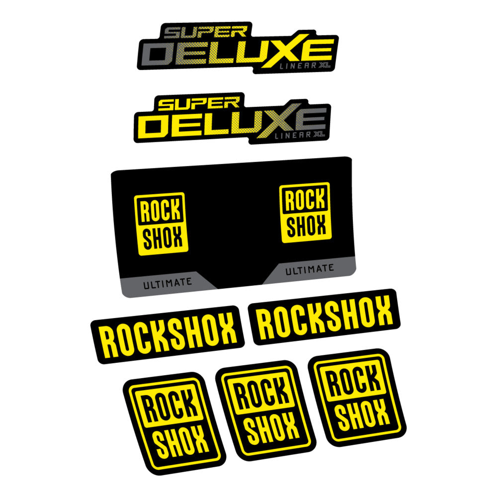 Decal RockShox Super Deluxe Ultimate 2027, Rear Shox, bike sticker vinyl