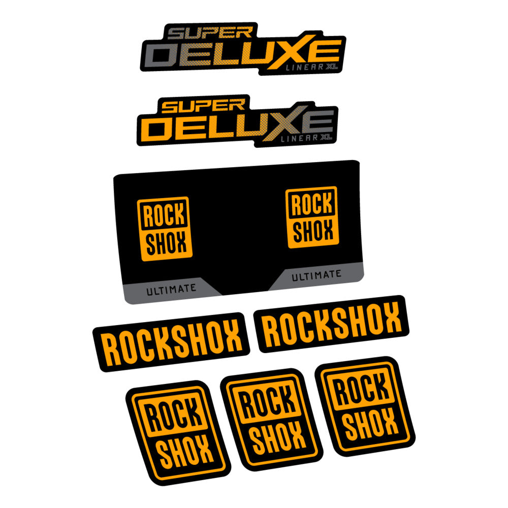 Decal RockShox Super Deluxe Ultimate 2027, Rear Shox, bike sticker vinyl