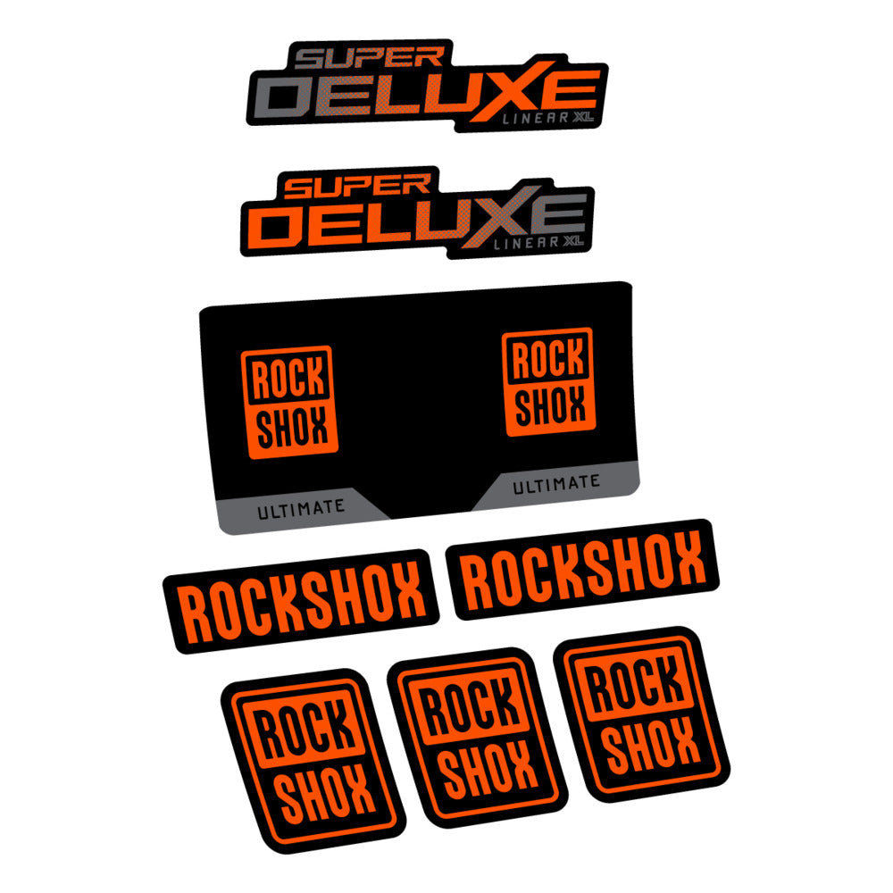 Decal RockShox Super Deluxe Ultimate 2027, Rear Shox, bike sticker vinyl
