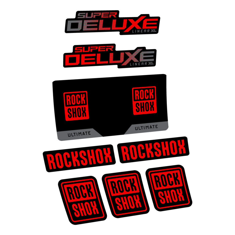 Decal RockShox Super Deluxe Ultimate 2027, Rear Shox, bike sticker vinyl