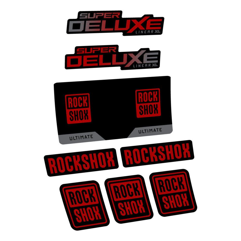 Decal RockShox Super Deluxe Ultimate 2027, Rear Shox, bike sticker vinyl
