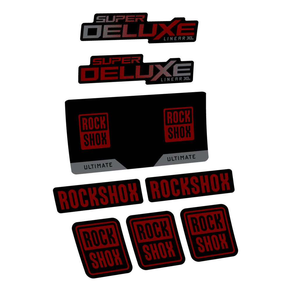 Decal RockShox Super Deluxe Ultimate 2027, Rear Shox, bike sticker vinyl
