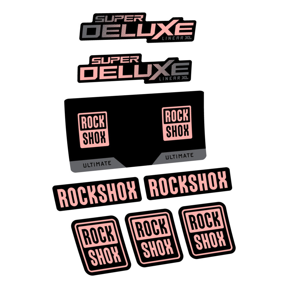 Decal RockShox Super Deluxe Ultimate 2027, Rear Shox, bike sticker vinyl
