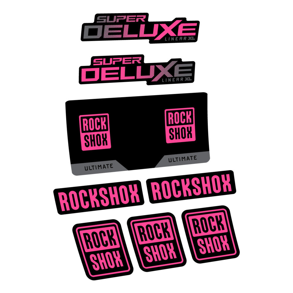 Decal RockShox Super Deluxe Ultimate 2027, Rear Shox, bike sticker vinyl