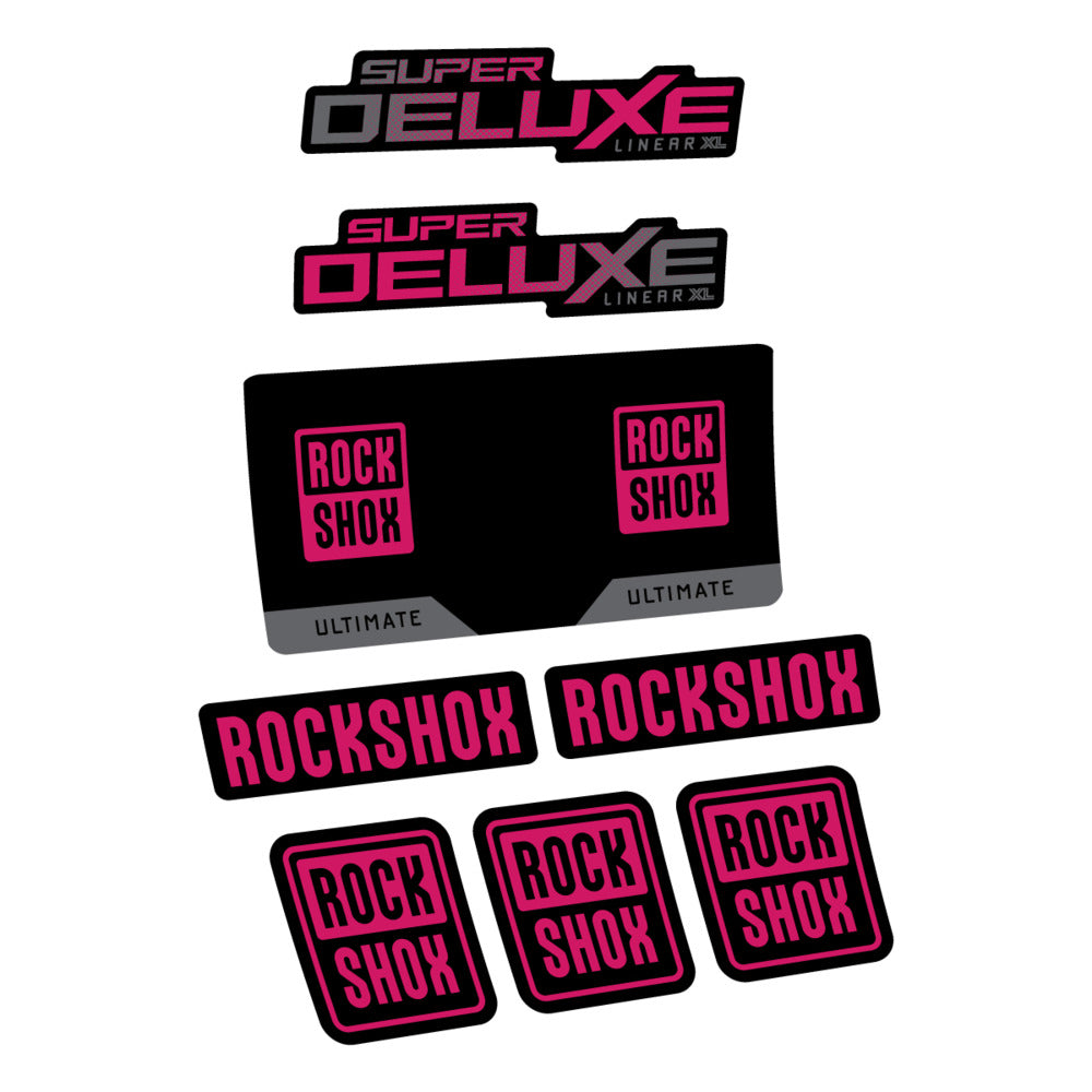 Decal RockShox Super Deluxe Ultimate 2027, Rear Shox, bike sticker vinyl