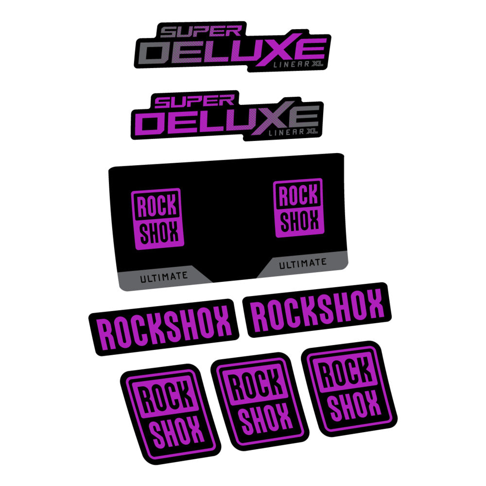 Decal RockShox Super Deluxe Ultimate 2027, Rear Shox, bike sticker vinyl