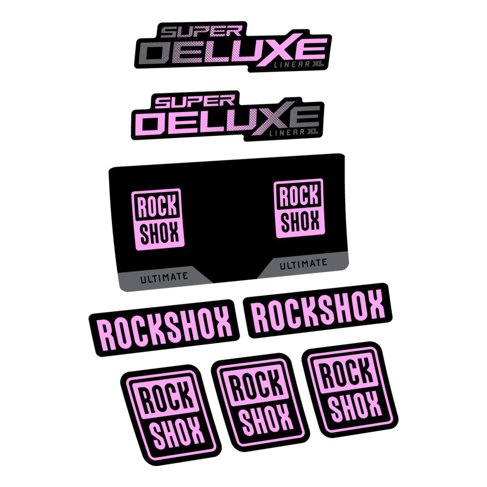 Decal RockShox Super Deluxe Ultimate 2027, Rear Shox, bike sticker vinyl