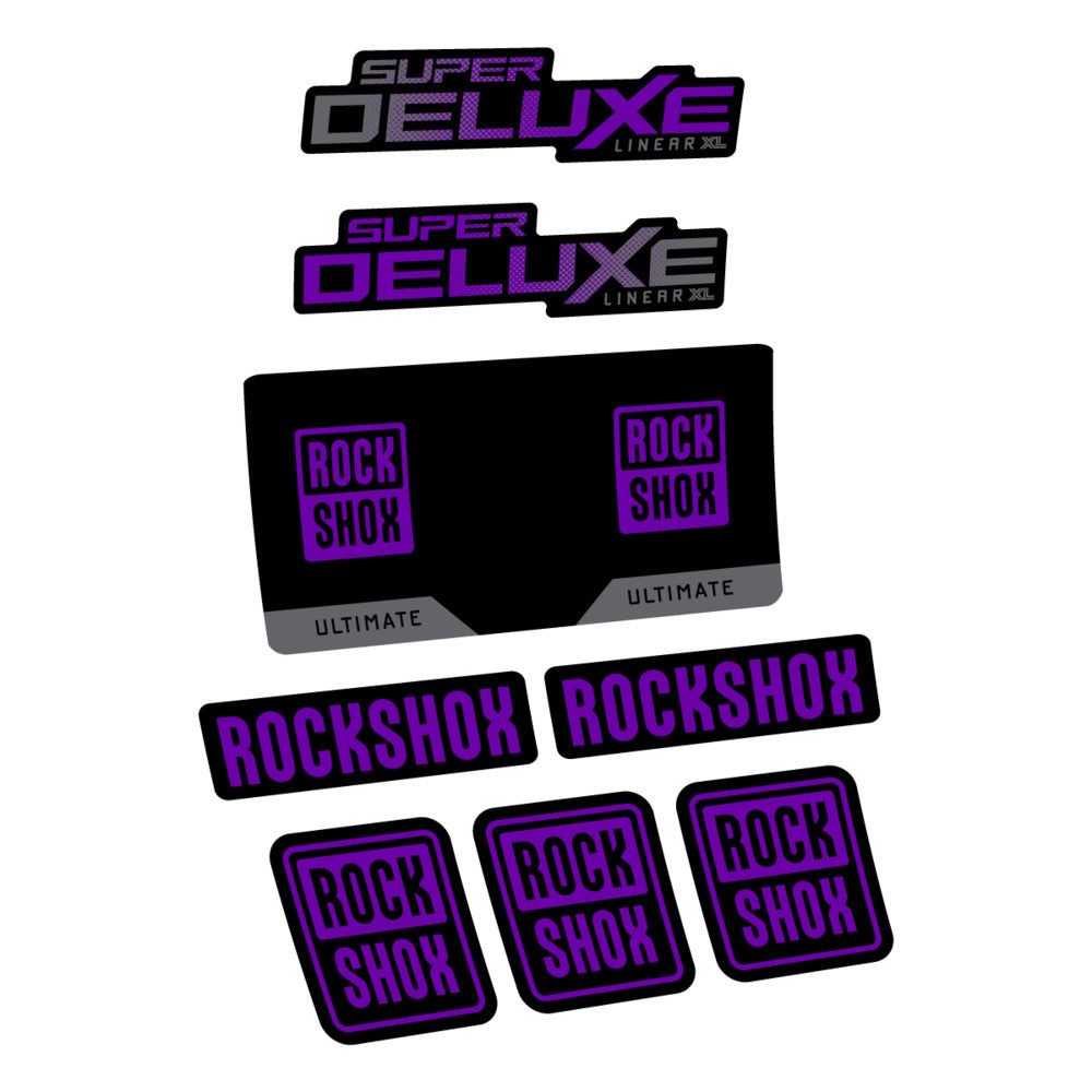 Decal RockShox Super Deluxe Ultimate 2027, Rear Shox, bike sticker vinyl