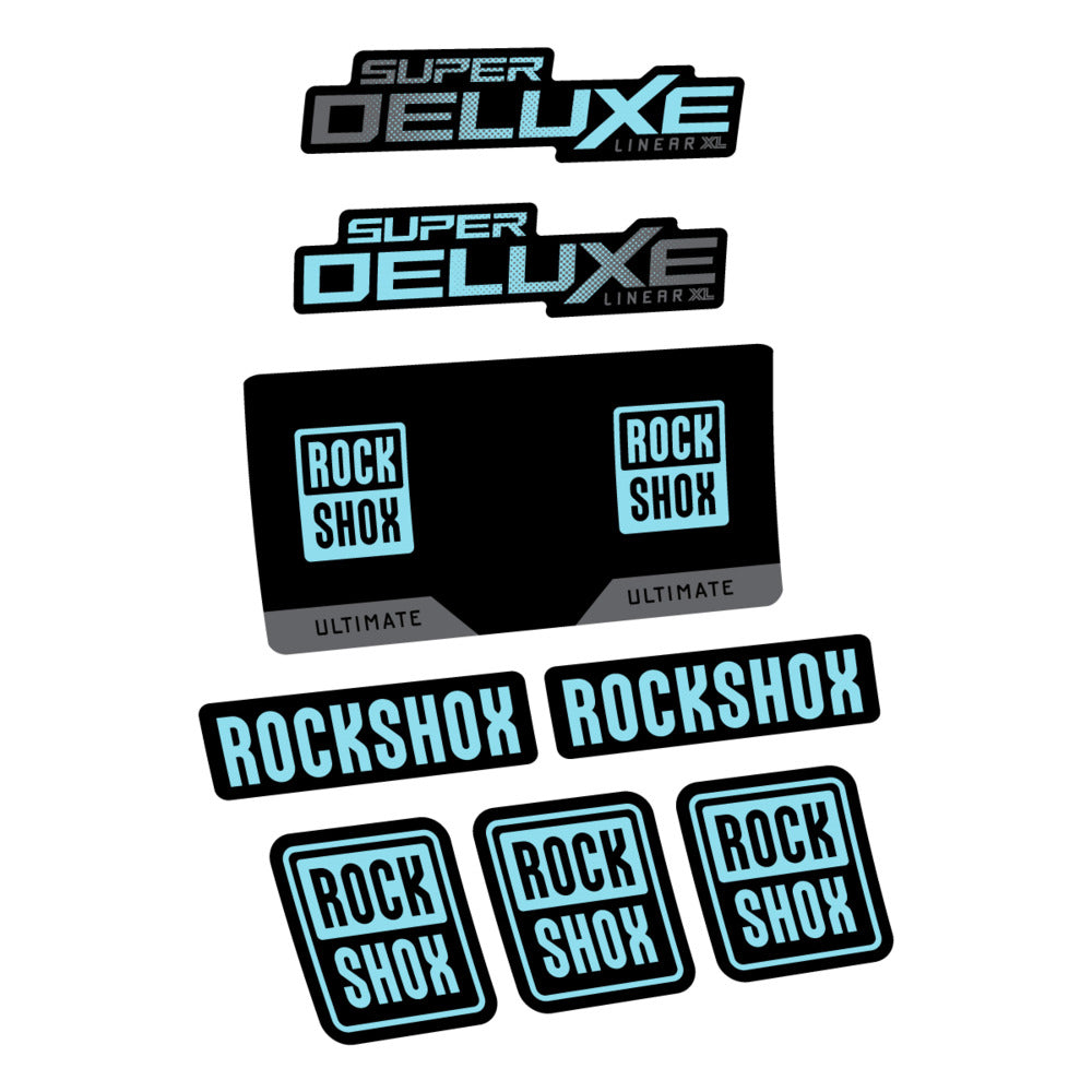 Decal RockShox Super Deluxe Ultimate 2027, Rear Shox, bike sticker vinyl