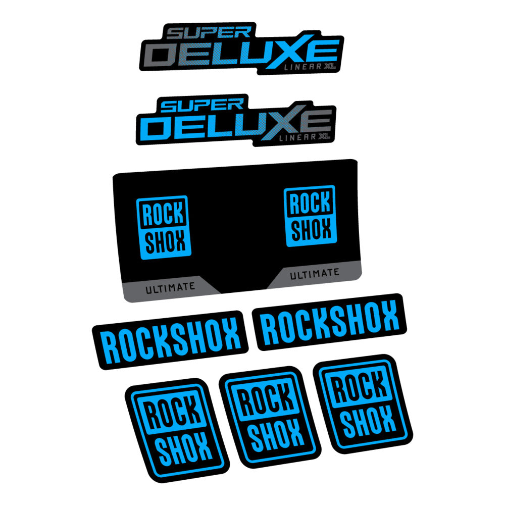 Decal RockShox Super Deluxe Ultimate 2027, Rear Shox, bike sticker vinyl