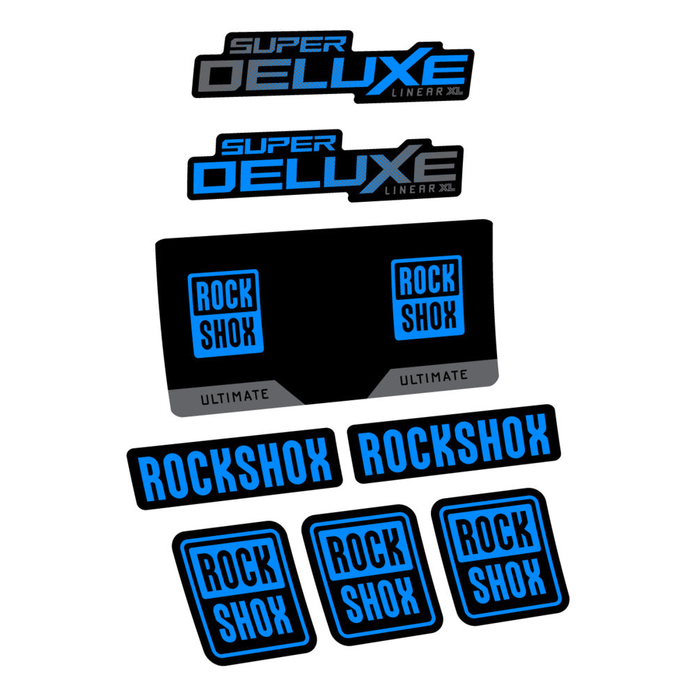 Decal RockShox Super Deluxe Ultimate 2027, Rear Shox, bike sticker vinyl
