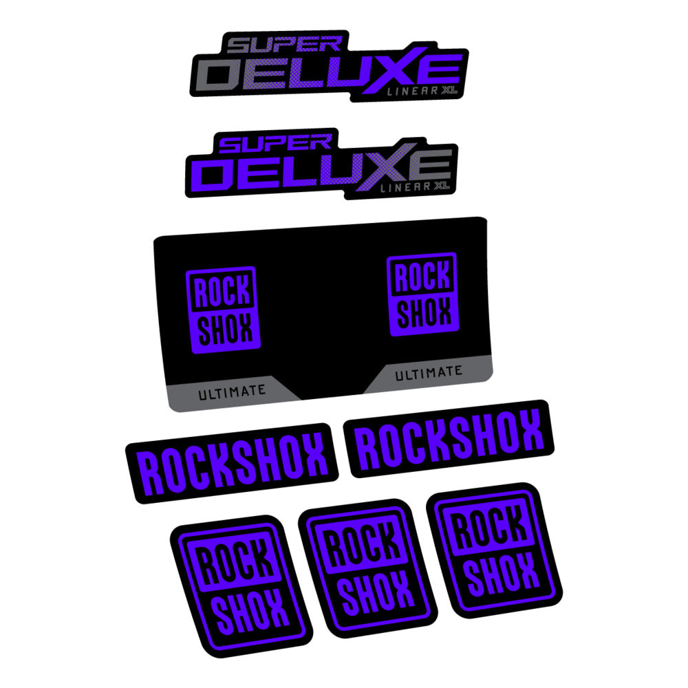 Decal RockShox Super Deluxe Ultimate 2027, Rear Shox, bike sticker vinyl