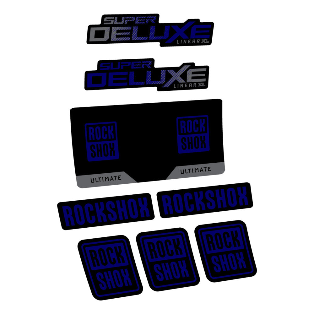 Decal RockShox Super Deluxe Ultimate 2027, Rear Shox, bike sticker vinyl