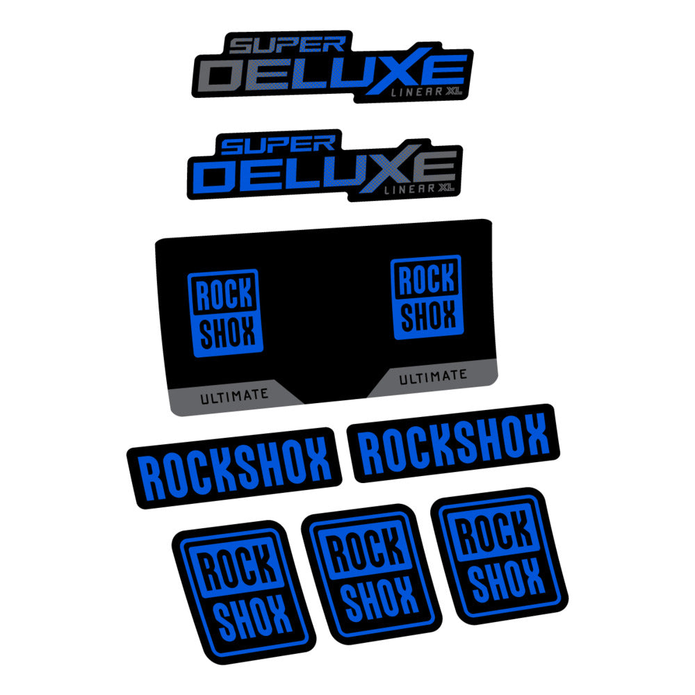 Decal RockShox Super Deluxe Ultimate 2027, Rear Shox, bike sticker vinyl