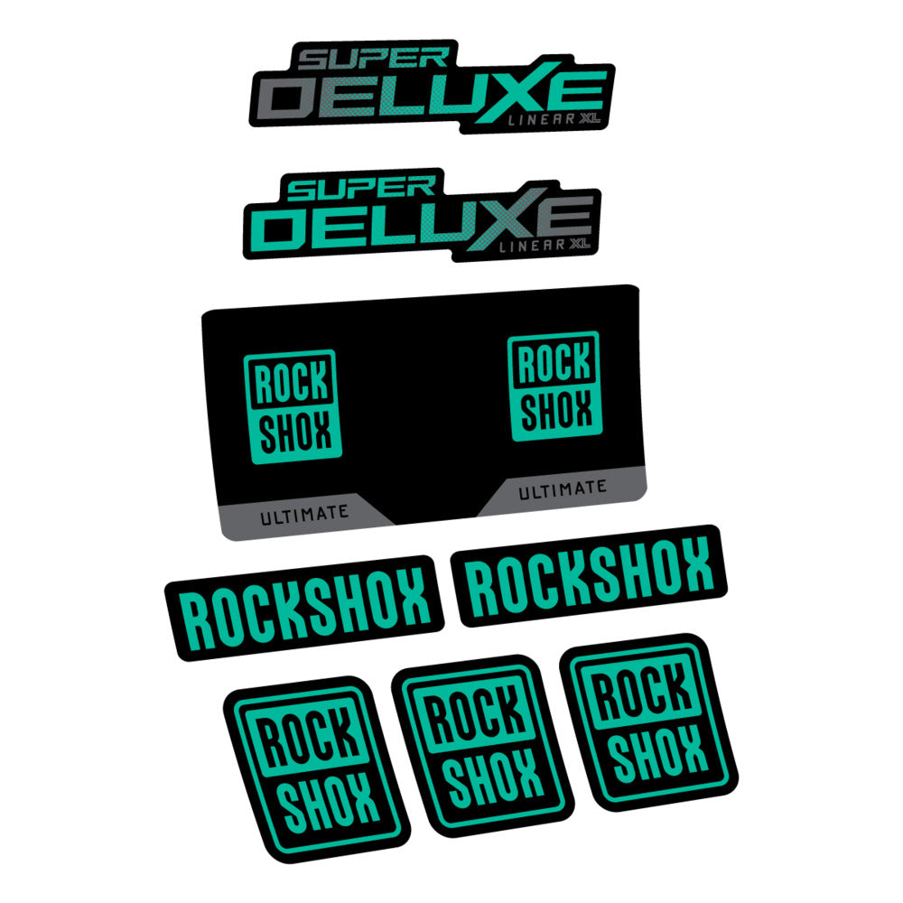 Decal RockShox Super Deluxe Ultimate 2027, Rear Shox, bike sticker vinyl