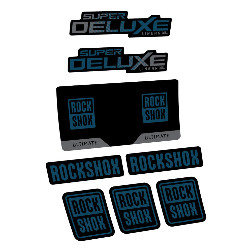 Decal RockShox Super Deluxe Ultimate 2027, Rear Shox, bike sticker vinyl