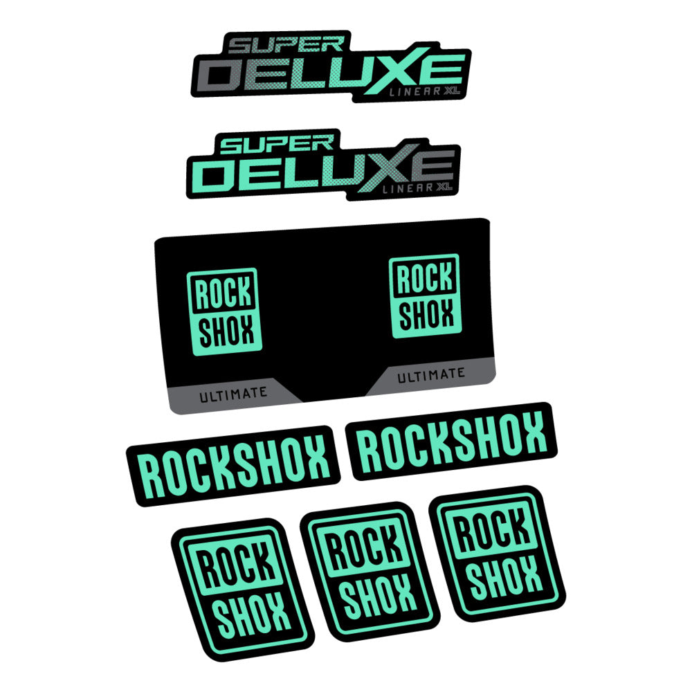 Decal RockShox Super Deluxe Ultimate 2027, Rear Shox, bike sticker vinyl