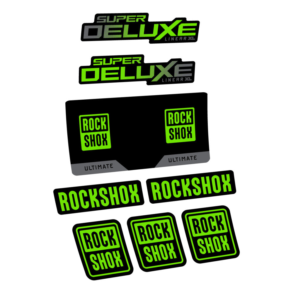 Decal RockShox Super Deluxe Ultimate 2027, Rear Shox, bike sticker vinyl