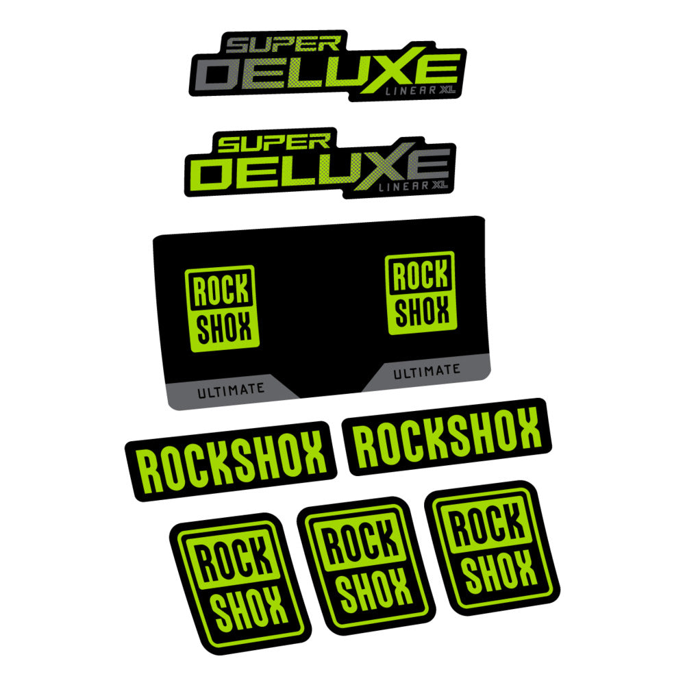 Decal RockShox Super Deluxe Ultimate 2027, Rear Shox, bike sticker vinyl