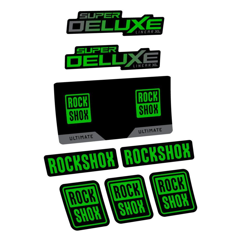 Decal RockShox Super Deluxe Ultimate 2027, Rear Shox, bike sticker vinyl