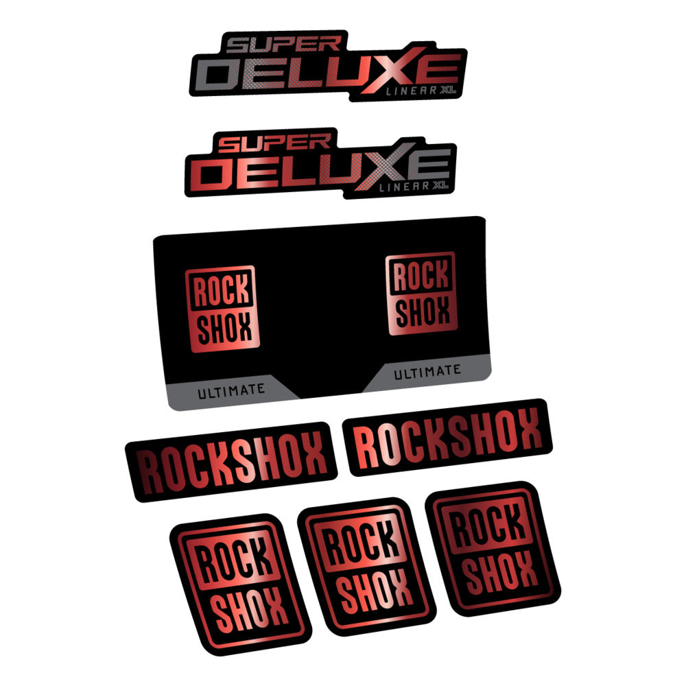 Decal RockShox Super Deluxe Ultimate 2027, Rear Shox, bike sticker vinyl