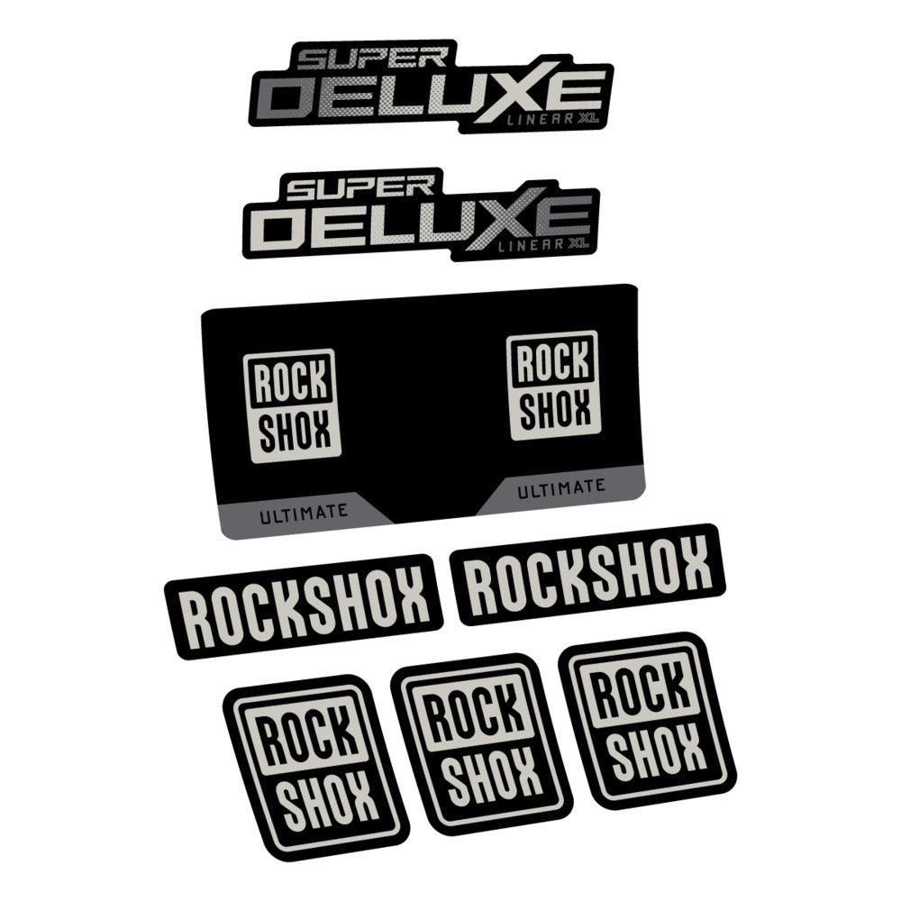 Decal RockShox Super Deluxe Ultimate 2027, Rear Shox, bike sticker vinyl