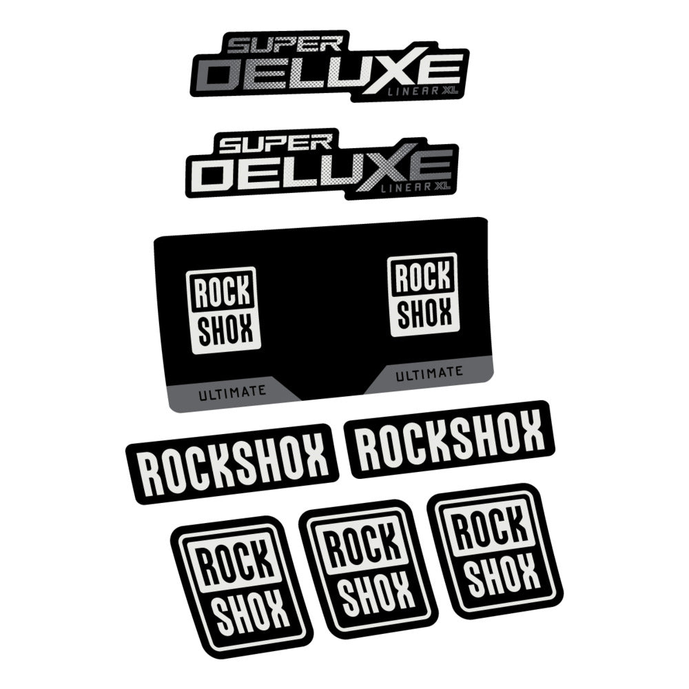 Decal RockShox Super Deluxe Ultimate 2027, Rear Shox, bike sticker vinyl