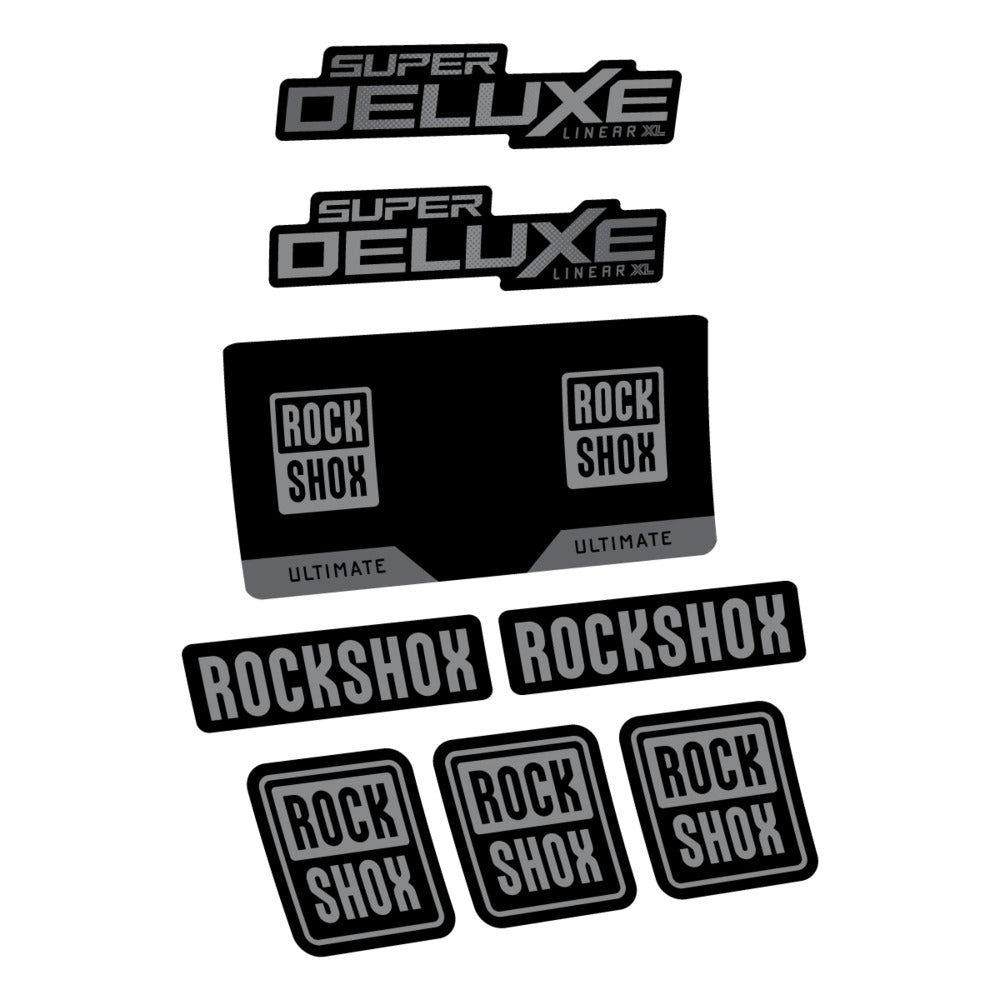 Decal RockShox Super Deluxe Ultimate 2027, Rear Shox, bike sticker vinyl