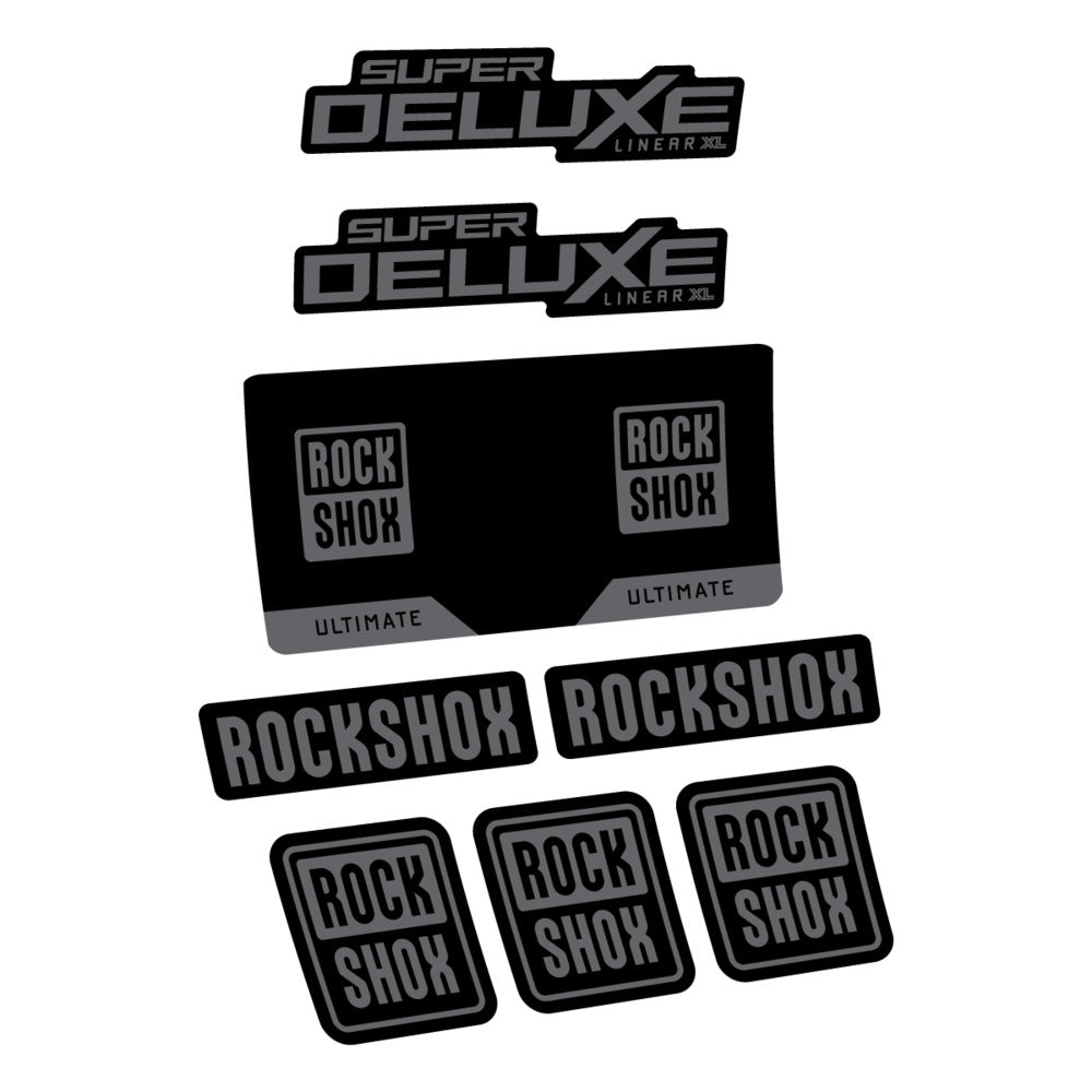 Decal RockShox Super Deluxe Ultimate 2027, Rear Shox, bike sticker vinyl